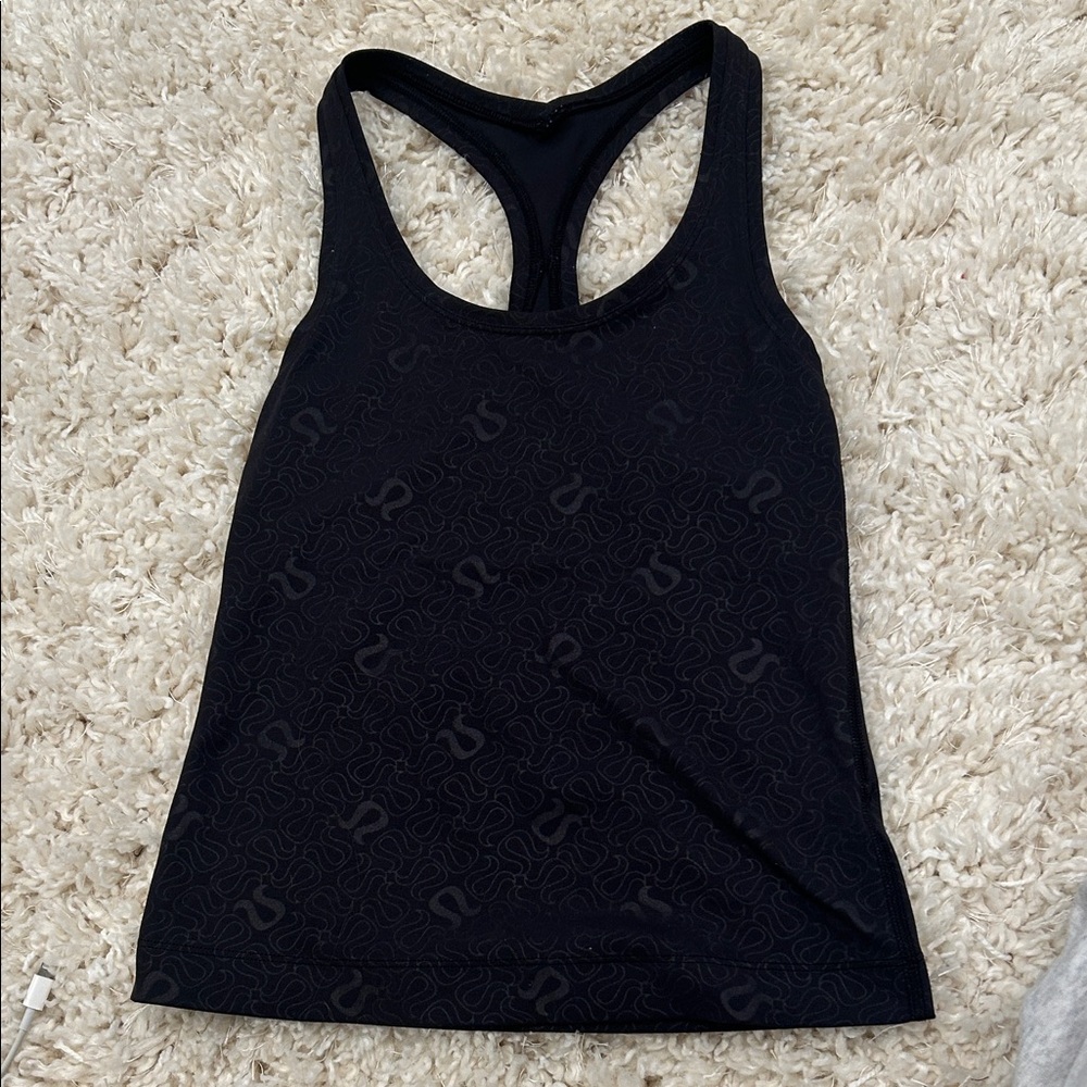 lululemon Black Racerback Tank Top